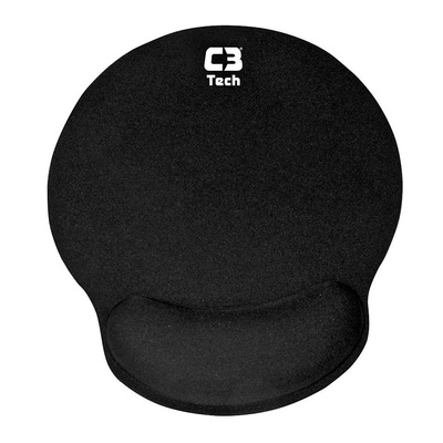 MOUSE PAD COM APOIO EM GEL  MP-100 C3TECH PRETO - Imagem 2