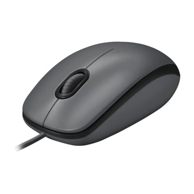 MOUSE USB M100 LOGITECH PRETO CINZA - Imagem 3