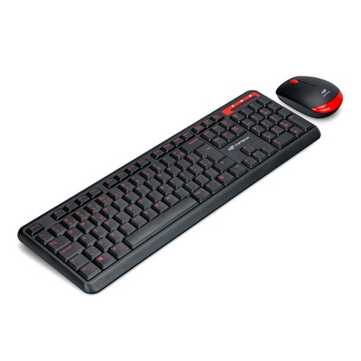 TECLADO E MOUSE SEM FIO C3 TECH K-W100BK PRETO - Imagem 2