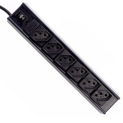 FILTRO DE LINHA 6 TOMADAS FL-61BK C3 TECH BLISTER PRETO - Imagem 2