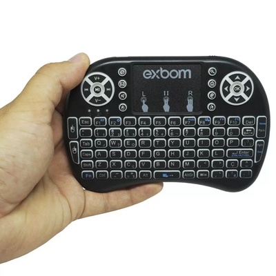 TECLADO MINI SEM FIO COM TOUCHPAD MOUSE SMART TV NOT KA 1118 KAPBOM - Imagem 3