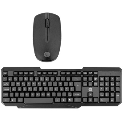 TECLADO E MOUSE SEM FIO USB 2.4GHZ ABNT2 0055 BRIGHT - Imagem 2