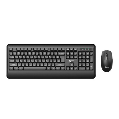 TECLADO E MOUSE SEM FIO LECOO KW202 PRETO - Imagem 4