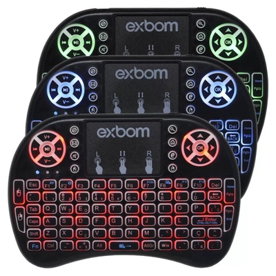 TECLADO MINI SEM FIO COM TOUCHPAD MOUSE SMART TV NOT KA 1118 KAPBOM - Imagem 2