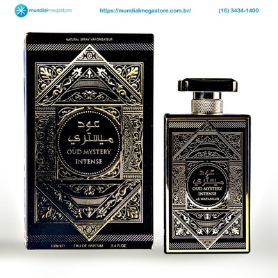 PERFUME AL WATANIAH OUD MYSTERY INTENSE MASCULINO EDP 100ML ARABE - Imagem 4