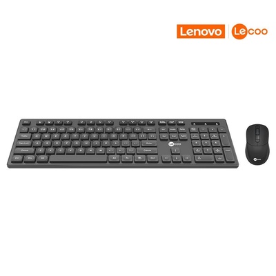 TECLADO E MOUSE SEM FIO LECOO KW201 PRETO - Imagem 3