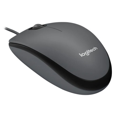 MOUSE USB M100 LOGITECH PRETO CINZA - Imagem 2