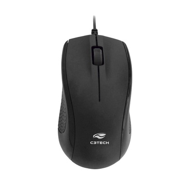 MOUSE USB MS-26BK C3 TECH PRETO - Imagem 3