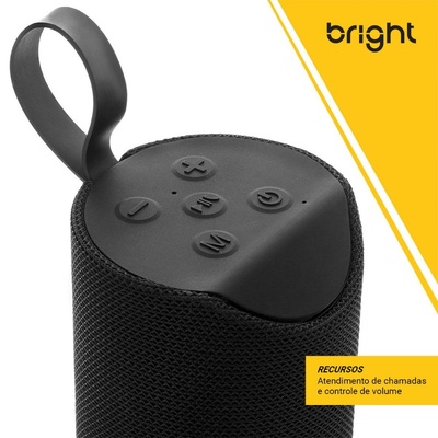 CAIXA DE SOM BLUETOOTH ENTRADA MICRO SD FM C01 BRIGHT - Imagem 4