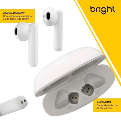 FONE DE OUVIDO AURICULAR BT BEATSOUND II FN565 BRIGHT BRANCO - Imagem 5