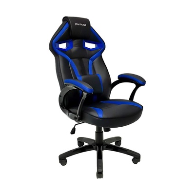 CADEIRA GAMER 01 BRIGHT PRETA E AZUL - Imagem 2