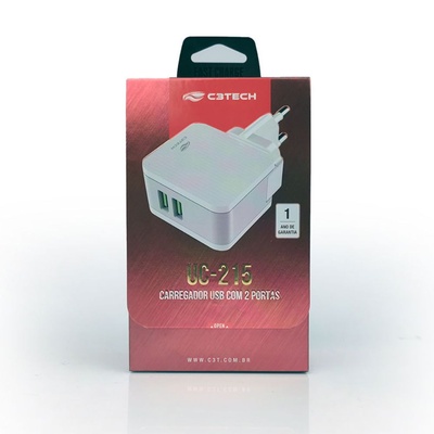 CARREGADOR FONTE USB UC-215WH C3T - Imagem 3