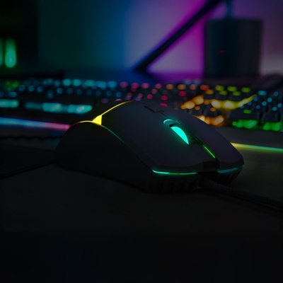 MOUSE USB GAMER CRUSADER RGB 7200DPI PRETO FORTREK - Imagem 5