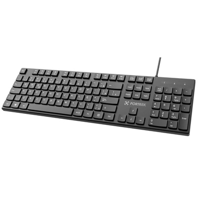 TECLADO USB SLIM K15 FORTREK PRETO - Imagem 4