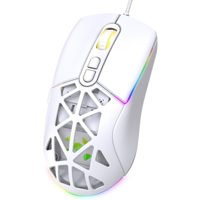 MOUSE USB GAMER STRIKER RGB 12800DPI FORTREK BRANCO - Imagem 4