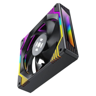 COOLER 12X12 FROSTY BLACK EDITION 12CM FORTREK - Imagem 3