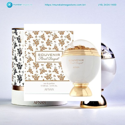 PERFUME AFNAN SOUVENIR FLORAL BOUQUET FEMININO EDP 100ML ARABE - Imagem 4