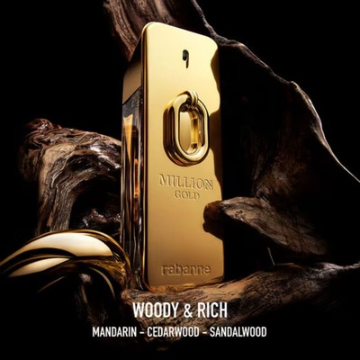 PERFUME PACO RABANNE ONE MILLION GOLD MASCULINO EDP 100ML - Imagem 3