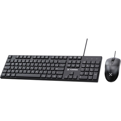TECLADO E MOUSE USB C13 FORTREK PRETO - Imagem 3
