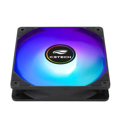 COOLER 12X12 F9-260BK RGB 12CM ARGB 6P C3 TECH - Imagem 4
