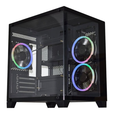 GABINETE GAMER MICRO ATX AQUARIO CG-0830 K-MEX PRETO - Imagem 3