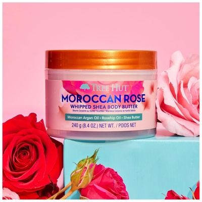 CREME HIDRATANTE TREE HUT WHIPPED BODY BUTTER MOROCCAN ROSE 240G - Imagem 2