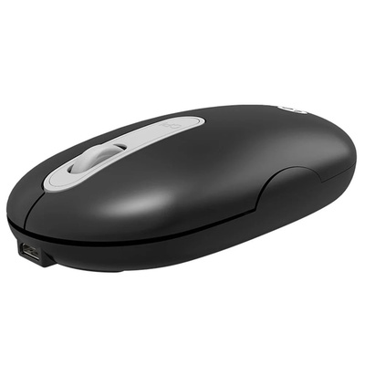 MOUSE SEM FIO RECARREGAVEL 1600DPI WS207 LECOO PRETO - Imagem 2