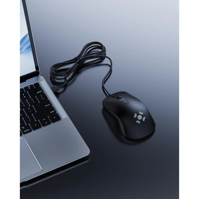MOUSE USB 1200DPI M13 FORTREK PRETO - Imagem 4