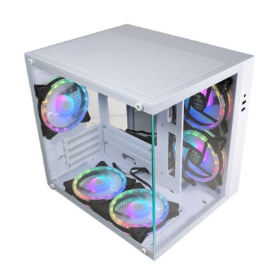 GABINETE GAMER MICRO ATX AQUARIO W2SB K-MEX BRANCO - Imagem 2