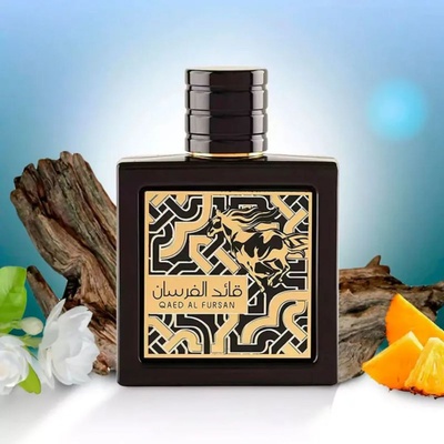 PERFUME LATTAFA QAED AL FURSAN UNISSEX EDP 90ML PRETO ARABE - Imagem 3