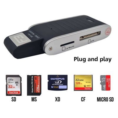 LEITOR DE CARTÃO DE MEMORIA 5 EM 1 USB2.0 JC-LT2.0 F3 - Imagem 2