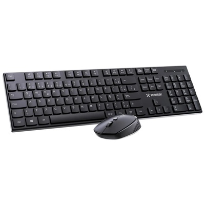 TECLADO E MOUSE SEM FIO CW11 FORTREK PRETO - Imagem 5