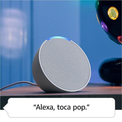 CAIXA DE SOM AMAZON SMART ALEXA ECHO POP CHARCOAL 1A PRETO - Imagem 2