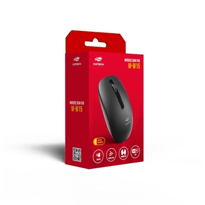 MOUSE SEM FIO 1200DPI M-W15RBK C3TECH PRETO - Imagem 4