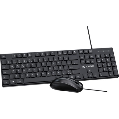 TECLADO E MOUSE USB C13 FORTREK PRETO - Imagem 4