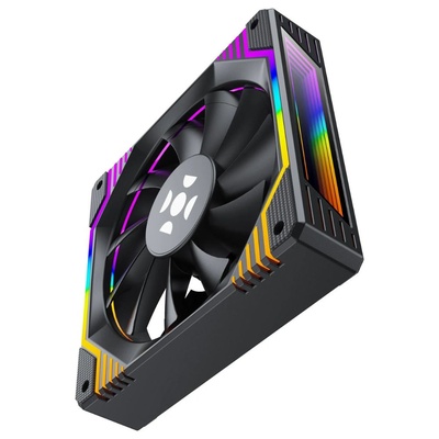 COOLER KIT 3 FANS 12MM ARGB COM CONTROLE E CONTROLADORA FROSTY ARGB FORTREK - Imagem 3