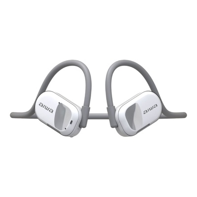 FONE DE OUVIDO AURICULAR BT AIWA AW-ACF1W BRANCO E CINZA - Imagem 3