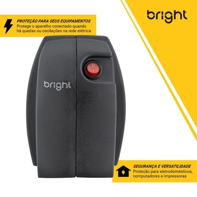 ESTABILIZADOR BIVOLT 500VA 115V 4T BRIGHT - Imagem 2