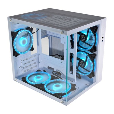 GABINETE GAMER MICRO ATX AQUARIO W2SB K-MEX BRANCO - Imagem 3