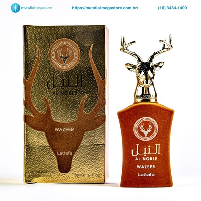 PERFUME LATTAFA AL NOBLE WAZEER MASCULINO EDP 100ML ARABE - Imagem 4
