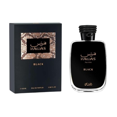 PERFUME RASASI HAWAS BLACK MASCULINO EDP 100ML ARABE - Imagem 1