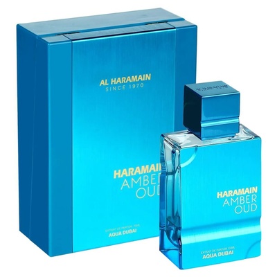 PERFUME AL HARAMAIN LAVENTURE AMBER OUD AQUA DUBAI  UNISSEX EDP 100ML ARABE - Imagem 2