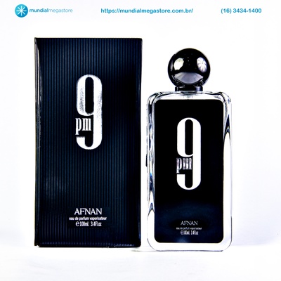 PERFUME AFNAN 9PM BLACK MASCULINO EDP 100ML ARABE - Imagem 3