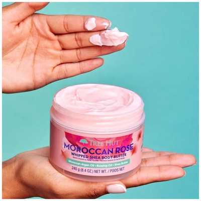 CREME HIDRATANTE TREE HUT WHIPPED BODY BUTTER MOROCCAN ROSE 240G - Imagem 3