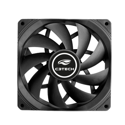 COOLER 12X12 F9-200BK 12CM MOLEX 4P C3 TECH - Imagem 2