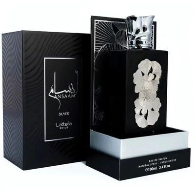 PERFUME LATTAFA ANSAAM SILVER MASCULINO EDP 100ML ARABE - Imagem 2