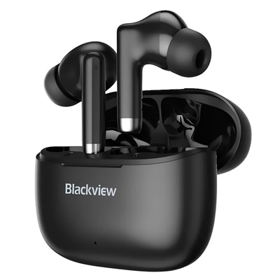 FONE DE OUVIDO AURICULAR BT BLACKVIEW AIRBUDS 4 HQ TRUE PRETO - Imagem 2