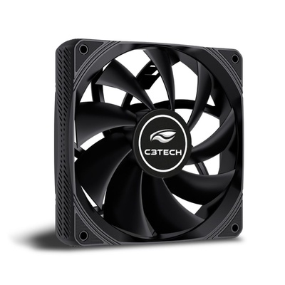 COOLER 12X12 F9-200BK 12CM MOLEX 4P C3 TECH - Imagem 2