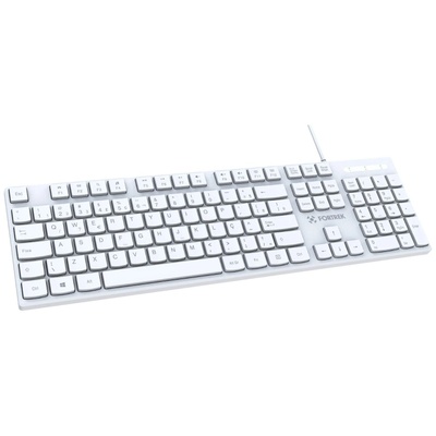 TECLADO USB SLIM K15 FORTREK BRANCO - Imagem 3