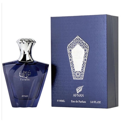 PERFUME AFNAN TURATHI BLUE MASCULINO EDP 90ML ARABE - Imagem 2